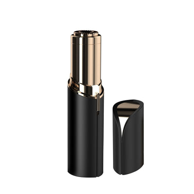 Aparat de ras facial reincarcabil cu led / Trimmer, aparat portabil pentru indepartarea parului facial Flawless Black - Rahel®