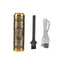 Aparat de ras, FOXMAG24, de dimensiuni reduse, portabil, cu lame oscilante, incaracare USB, auriu
