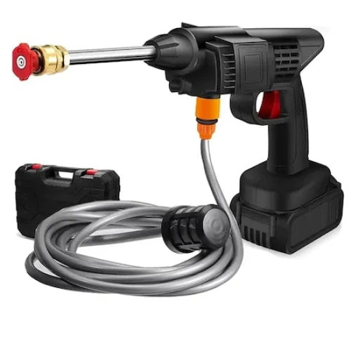 Aparat de spalat cu presiune, cu acumulator reincarcabil, autonomie 45 de minute, putere 300W, negru