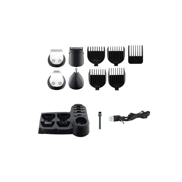 Aparat de tuns 10 in 1 cu capete detasabile si afisaj LED, baterie Li-ion