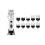 Aparat de tuns electric 11 in 1 pentru barbati, reincarcabil, IPX7, LED, gri
