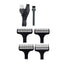 Aparat de tuns electric 5 in 1 pentru barbati, reincarcabil, IPX7, LED, gri