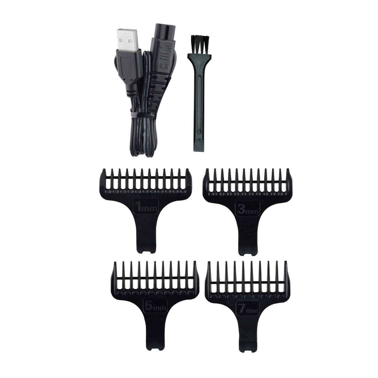 Aparat de tuns electric 5 in 1 pentru barbati, reincarcabil, IPX7, LED, gri