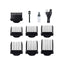 Aparat de tuns electric 7 in 1 pentru barbati, reincarcabil, IPX5, LED, negru