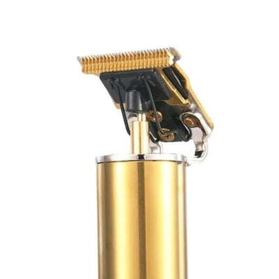 Aparat de tuns profesional pentru contur, fara fir, incarcare USB, auriu/argintiu FOXMAG24
