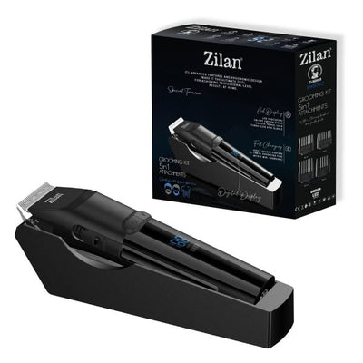 Aparat de tuns trimmer Rhodos 5 in 1 cu lama detasabila si afisaj LED