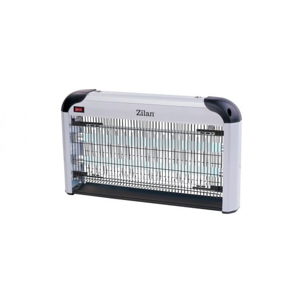 Aparat electric anti-insecte gri cu doua lampi UV si buton pornire/oprire