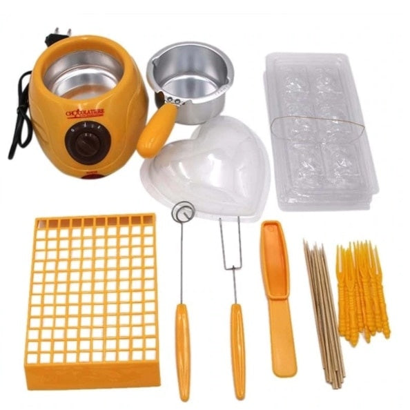 Aparat electric Barste-Chocolatiere pentru topit ciocolata si set fondue