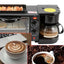Aparat electric, multifunctional, pentru mic dejun si cafea, cu grill si cuptor incorporat, din metal, capacitate 9L, putere 1250 W, negru