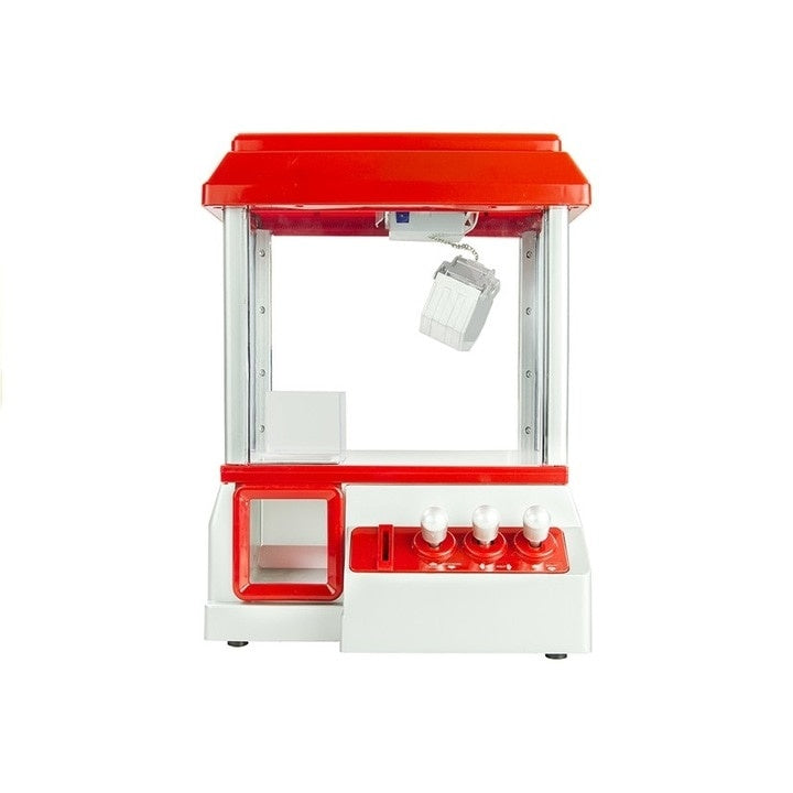 Aparat electronic pentru prins bomboane si jucarii mici, dimensiuni 27x20x35 cm, din plastic, alb/rosu
