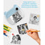 Aparat foto cu imprimanta incorporata, pentru copii, cu difuzor incorporat, baterie reincarcabila, ecran 2.4 inch, albastru