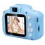Aparat foto pentru copii, ecran 2 inch, 12 MP, rezolutie 1080P, HD, peste 2000 de fotografii, 2 ore videoclip, incarcare USB, albastru