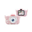 Aparat foto pentru copii, ecran 2 inch, 12 MP, rezolutie 1080P, HD, peste 2000 de fotografii, 2 ore videoclip, incarcare USB, roz