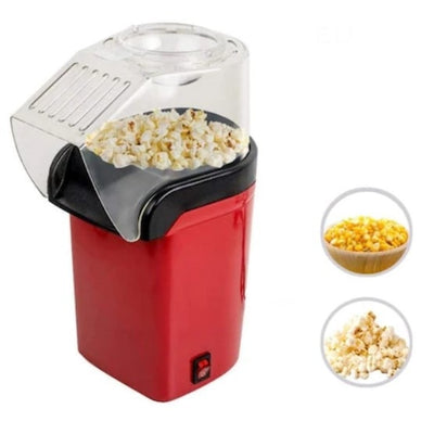 Aparat FOXMAG24 de facut popcorn fara ulei, aer cald, sistem antialunecare, 1200W, rosu