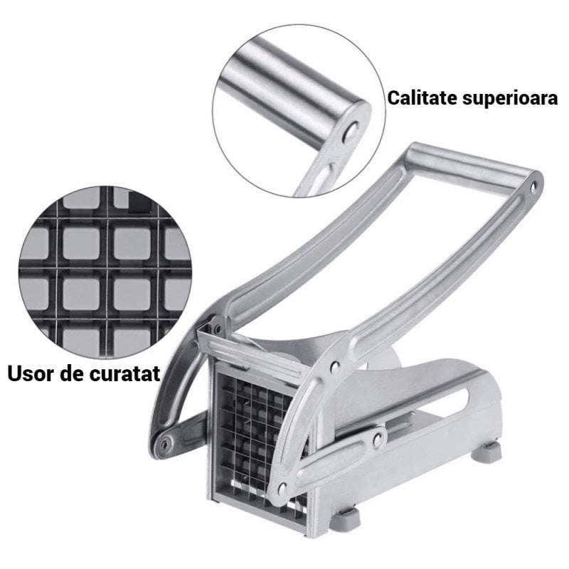 Aparat FOXMAG24, pentru taiat cartofi pai, din inox, practic