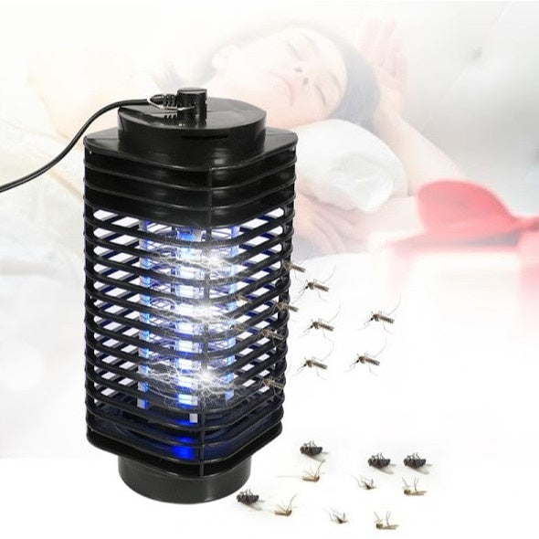Aparat Impotriva Insectelor FOXMAG24®, Felinar Cu Lumina UV, Arie Mare De Acoperire, Negru
