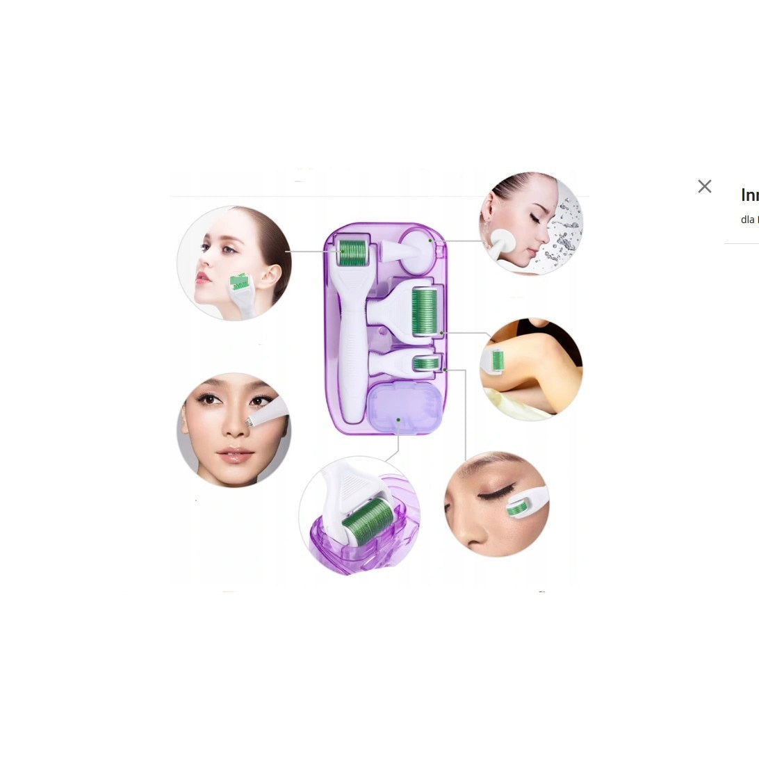 Aparat Lifting 6 in1 Derma Roller Reintinerire Ten Rejuvenare Faciala Masaj Microneedeling