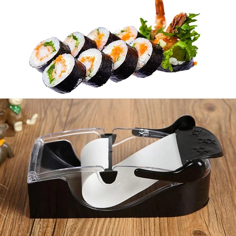 Aparat manual de facut sushi FOXMAG24, sushi perfect si usor, negru
