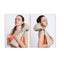 Aparat masaj Complete Neck Massager, bej, pentru relaxare dar si dureri musculare, vibratii intense cu variatii programe si role Shiatsu, viMAG ®