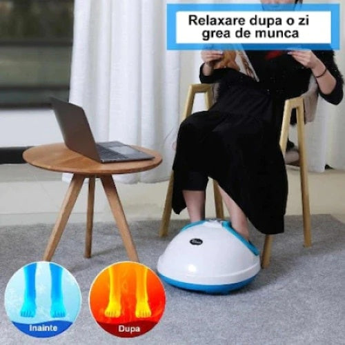 Aparat masaj pentru picioare FOXMAG24, multifunctional, infrarosu, electric, alb