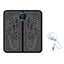 Aparat masaj picioare, cu vibratii, tip covoras, incarcare USB, ecran LED, alb/negru
