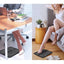 Aparat masaj picioare, cu vibratii, tip covoras, incarcare USB, ecran LED, alb/negru