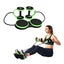 Aparat multifunctional pentru exercitii fitness cardio, modelare musculara, discuri rotative, verde/negru
