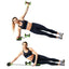 Aparat multifunctional pentru exercitii fitness cardio, modelare musculara, discuri rotative, verde/negru