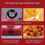 Aparat pentru facut popcorn, cu aer cald, pentru gatit fara ulei si grasimi, bol de servire deatasabil, putere 1200W, rosu