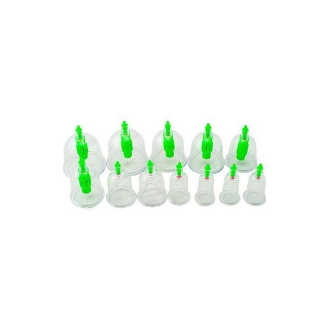 Aparat vacuum, pentru terapie, pompa inclusa, 12 ventuze, DRO-AV12