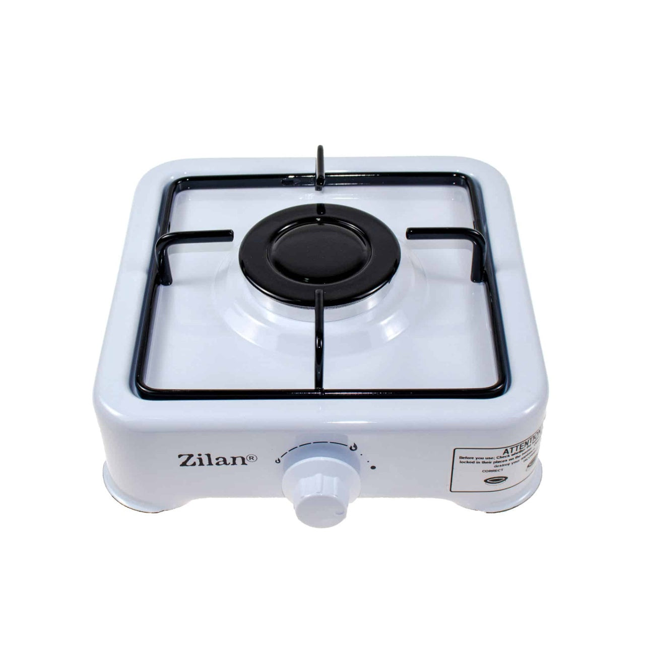 Aragaz 1 ochi alb, alimentare la butelie, 1600W, compact si portabil