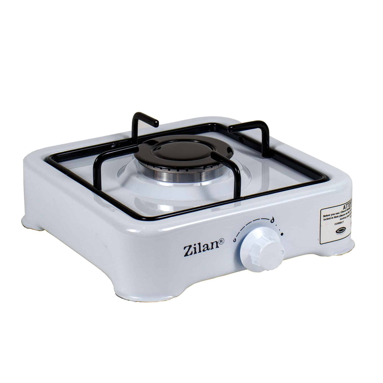 Aragaz 1 ochi alb, alimentare la butelie, 1600W, compact si portabil