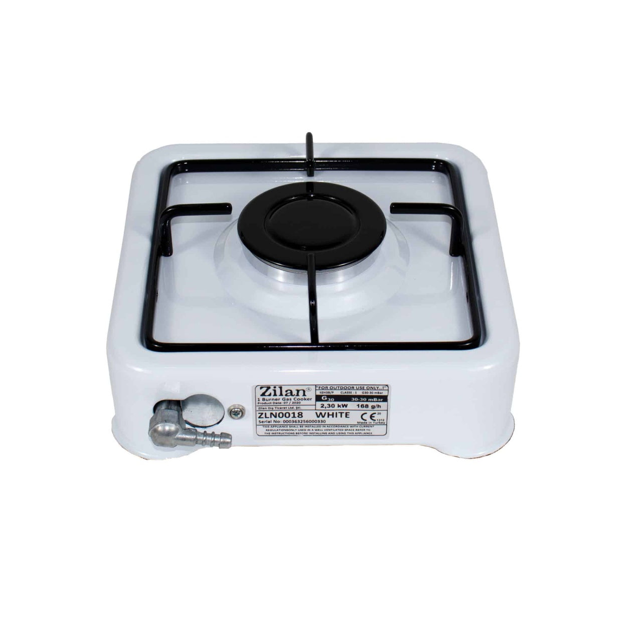 Aragaz 1 ochi alb, alimentare la butelie, 1600W, compact si portabil
