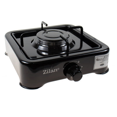 Aragaz 1 ochi alimentare butelie, metal emailat, negru, 1600W