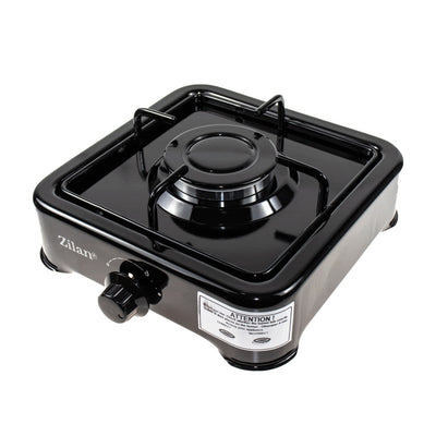 Aragaz 1 ochi alimentare butelie, metal emailat, negru, 1600W