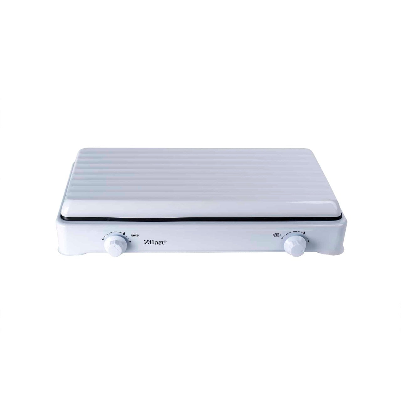 Aragaz 2 ochiuri cu alimentare la butelie, alb, 58x32x11 cm