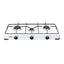 Aragaz 3 ochiuri 62x30 cm cu accesorii: ceas butelie, furtun 2 m, coliere, aprinzator alb