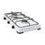 Aragaz 3 ochiuri 62x30 cm cu accesorii: ceas butelie, furtun 2 m, coliere, aprinzator alb