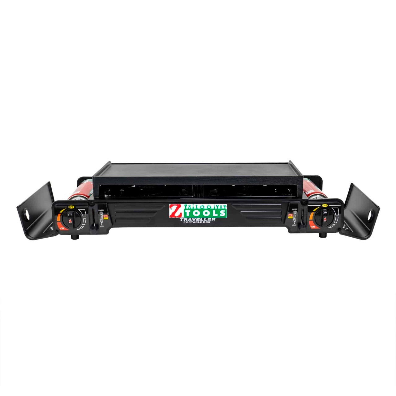 Aragaz camping 2 ochiuri, aprindere electrica, 2x2.3kW, cu tava gril si accesorii