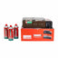 Aragaz camping cu arzator 2.2Kw, gril si tava + 3 butelii gaz 410ml