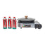 Aragaz camping cu oala si capac de sticla, putere 2.3kW, aprindere electrica, gri + 3 butelii gaz 41