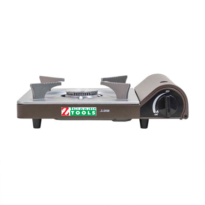 Aragaz camping cu un arzator, 3.5 kW, aprindere automata, compact