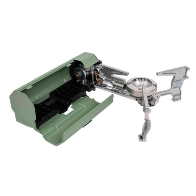 Aragaz camping pliabil, 2600W, compatibil butelie spray, verde