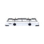 Aragaz cu 2 ochiuri, alimentare butelie, metal emailat, alb, 51x28x9.5 cm