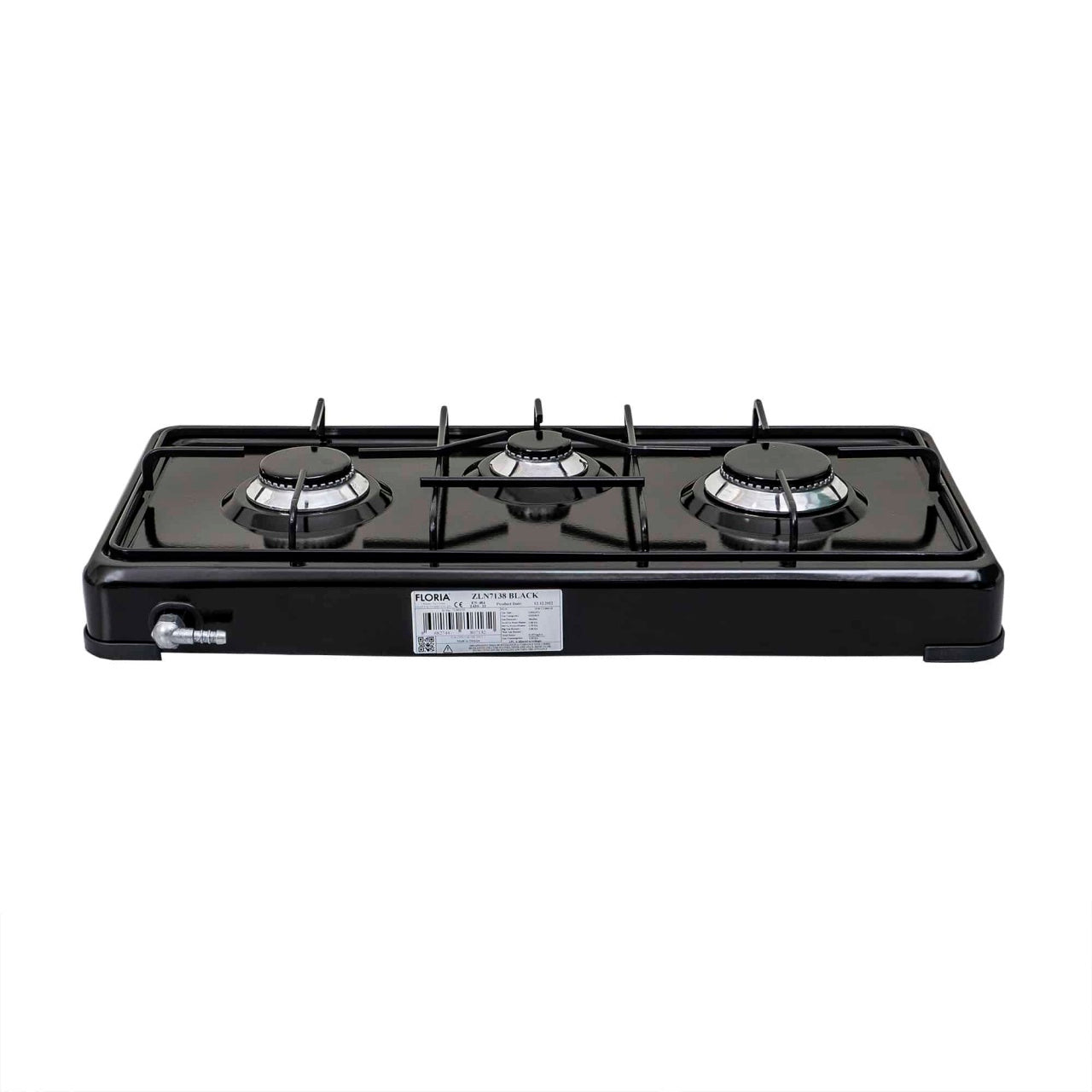 Aragaz cu 3 ochiuri, alimentare butelie, negru, dimensiuni 62x30x10.5 cm