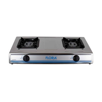 Aragaz inox cu 2 ochiuri si aprindere piezo, alimentare la butelie