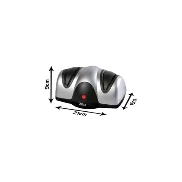 Ascutitor de cutite electric, 40W, doua nivele de ascutire, culoare gri