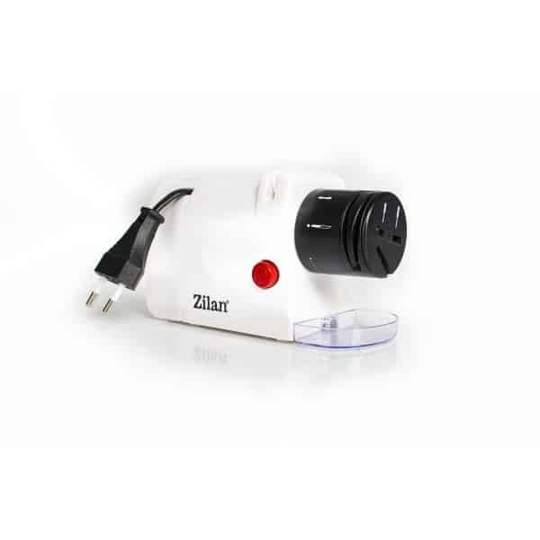 Ascutitor de cutite electric cu doua nivele, ascutire si slefuire, 15W, alb