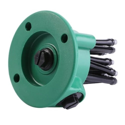 Aspersor FOXMAG24, multifunctional, de gradina, cu 12 furtunuri flexibile semi-ajustabile, verde