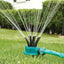 Aspersor FOXMAG24, multifunctional, de gradina, cu 12 furtunuri flexibile semi-ajustabile, verde